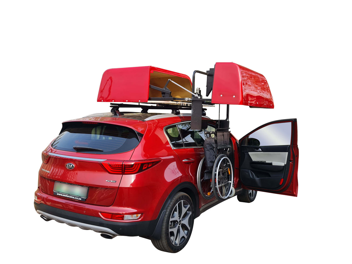 Retrieve Your Wheelchair In 30 Seconds From CarTop Compartment