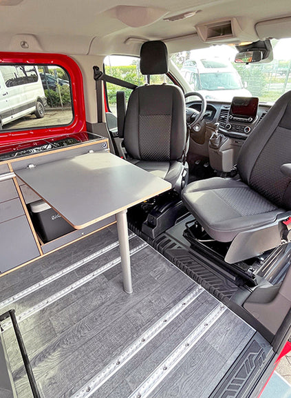 Swivel platform for driver and passenger seat