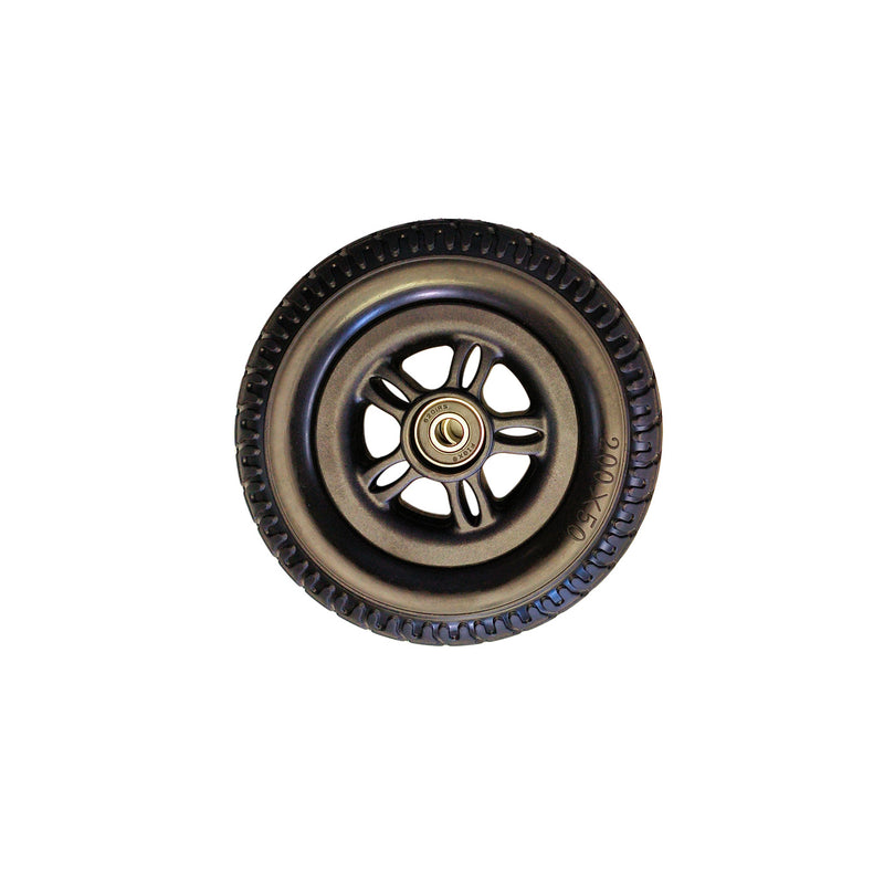 200x50 Front Tyre with Black Rim and Cap