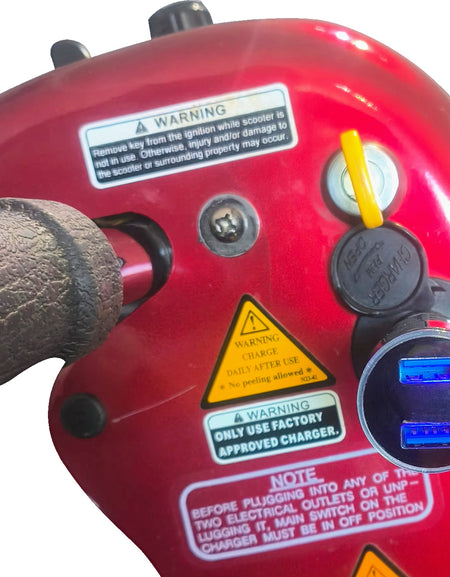 USB Mobility Scooter / Power Chair Charger Point for Mobile Devices